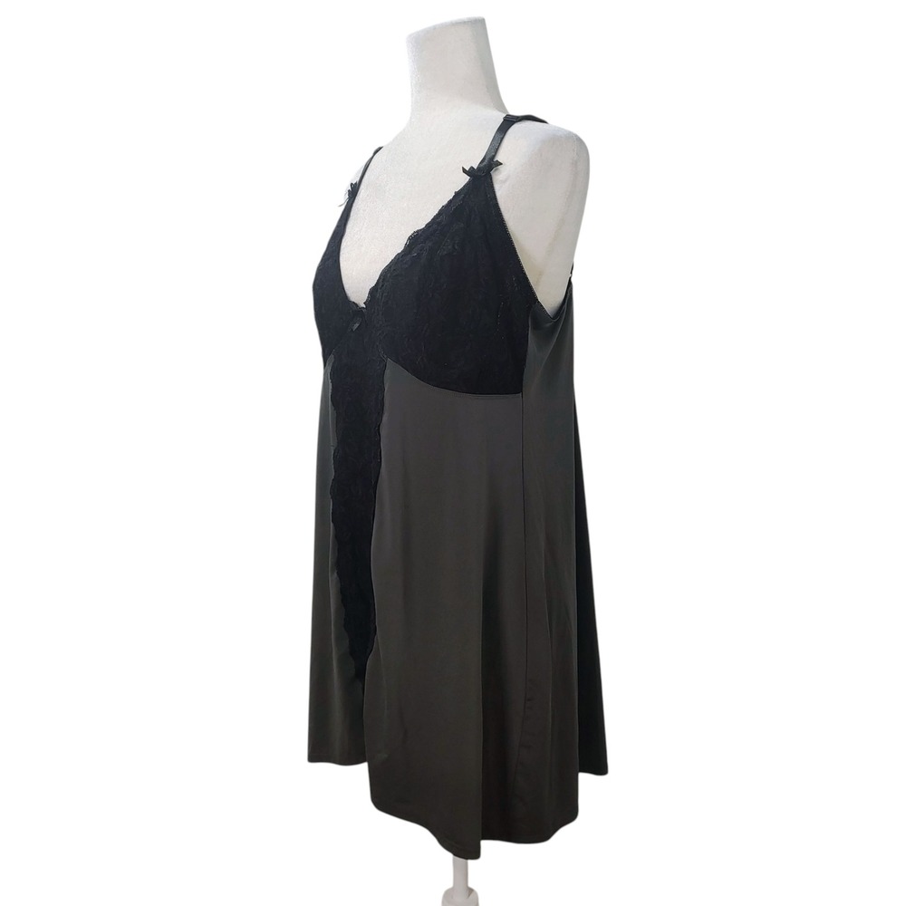 Torrid Gray Lace Trim Babydoll Slip Nightie Plus Size Curvy Sexy Boudoir 2X - Picture 3 of 11